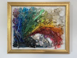 Katie Giddings art collage titled There's No Such Place as Away