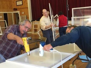 Belfast/Searsport Window Dressers is a volunteer organization that helps local residents by reducing heat loss through their windows.