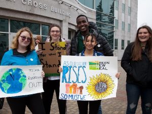 350 Maine's Youth Day of Action, 2019. Photo credit Susan Gatti